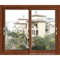 Wooden Frame Material and Swing Open Style aluminum wood window